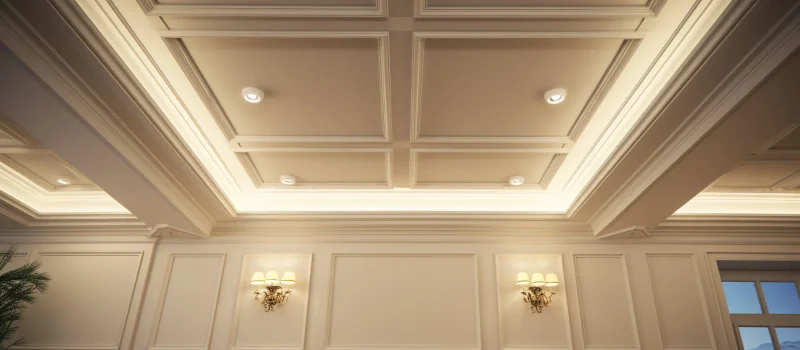 Coffered Wall Ceiling - Wall and all Interiors