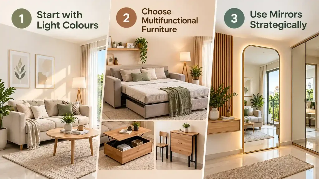 1 BHK Interior Design Ideas - Wall and all Interiors (2)
