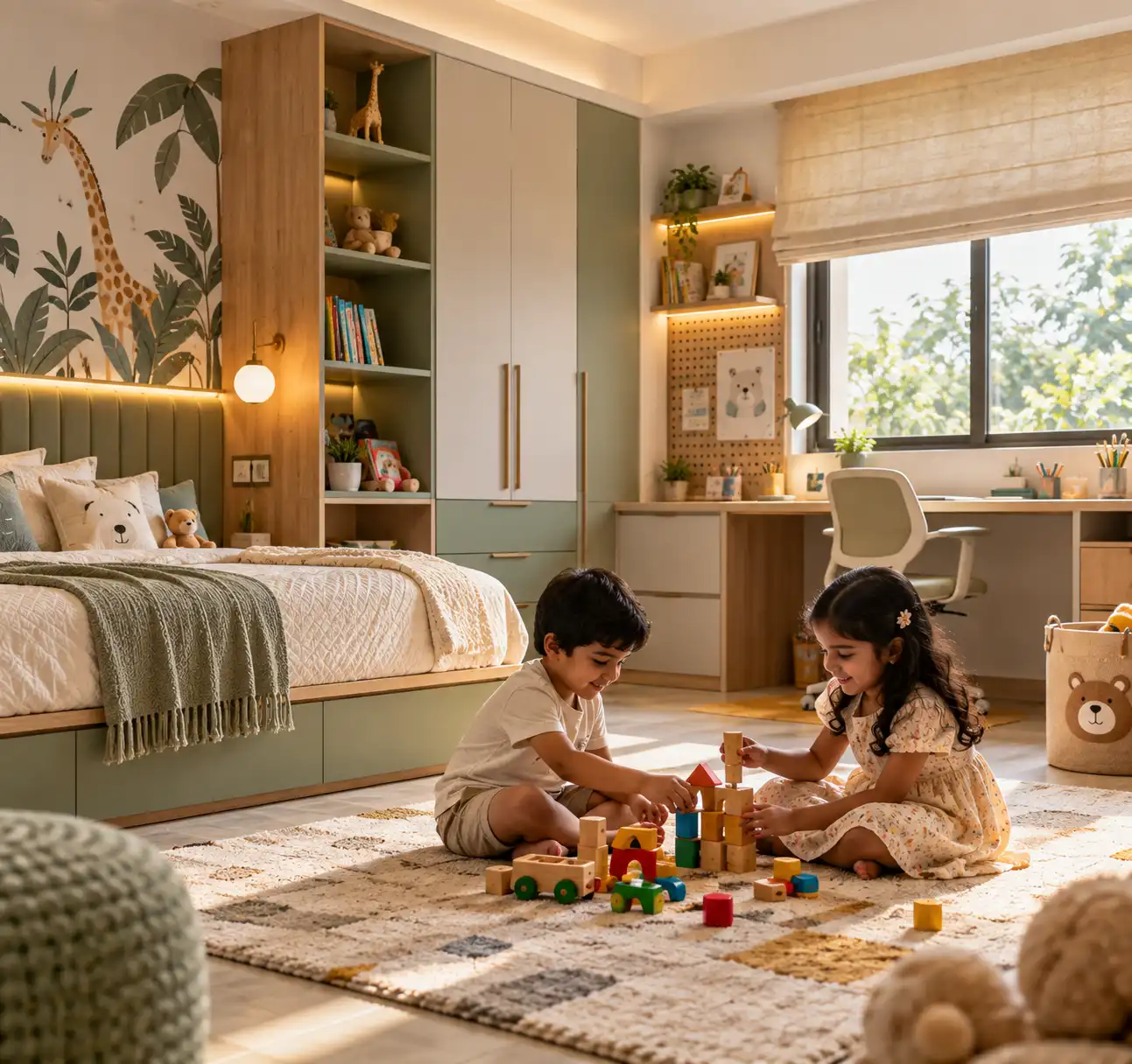 Child-friendly bedroom interior designs by interior designers in Coimbatore